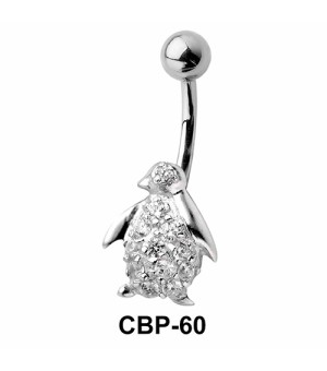 Penguin Bird Belly CZ Crystal CBP-60