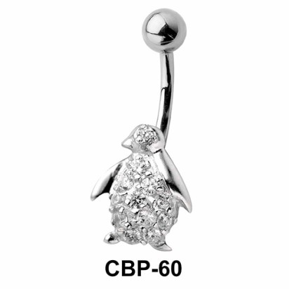 Penguin Bird Belly CZ Crystal CBP-60