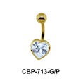 Heart Stone Assorted Belly Piercing CBP-713