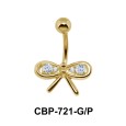 Bow with Stones Assorted Belly Piercing CBP-721