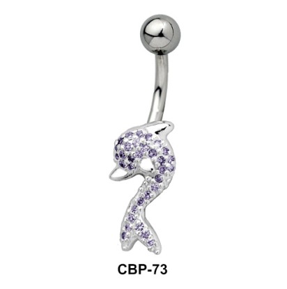 Dolphin CZ Belly Piercing CBP-73