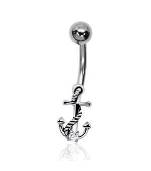 Anchor with Ropes Belly Piercing CBP-731