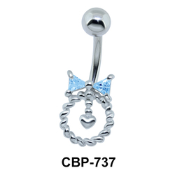 Bow n Circle Belly Piercing  CBP-737