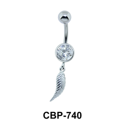 Feather Dangling Belly Piercing CBP-740