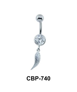 Feather Dangling Belly Piercing CBP-740