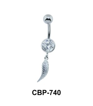 Feather Dangling Belly Piercing CBP-740