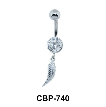 Feather Dangling Belly Piercing CBP-740