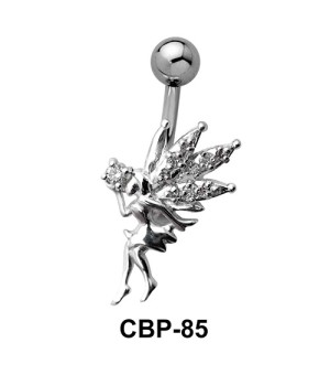 Fairy Shaped Stone Set Belly Piercing CBP-85