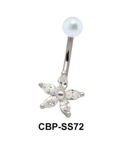 Flower Shaped belly Piercing CBP-SS72 