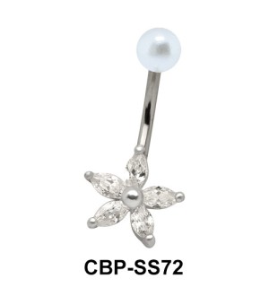 Flower Shaped belly Piercing CBP-SS72 