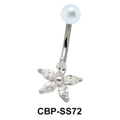 Flower Shaped belly Piercing CBP-SS72 
