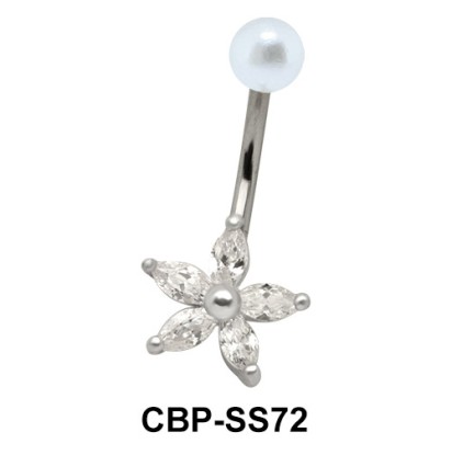 Flower Shaped belly Piercing CBP-SS72 