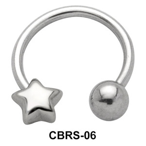 Star Nipple Circular Barbell CBRS-06R