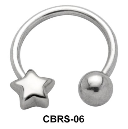 Star Nipple Circular Barbell CBRS-06R