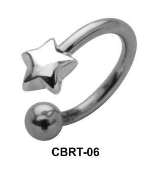 Superlative Star Belly Piercing Circular Barbell CBRT-06