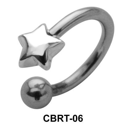 Superlative Star Belly Piercing Circular Barbell CBRT-06