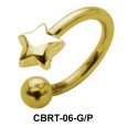 Superlative Star Belly Piercing Circular Barbell CBRT-06