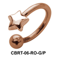 Superlative Star Belly Piercing Circular Barbell CBRT-06