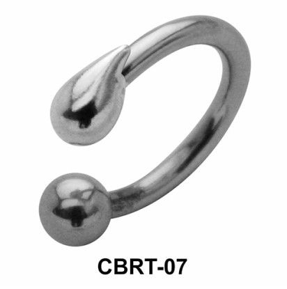 Drop Appeared Belly Piercing Circular Barbell CBRT-07