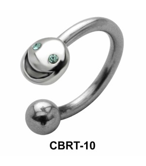 Smiley Belly Piercing Circular Barbell CBRT-10