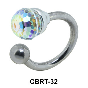 Special Stone Belly Piercing Circular Barbell CBRT-32