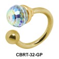 Special Stone Belly Piercing Circular Barbell CBRT-32