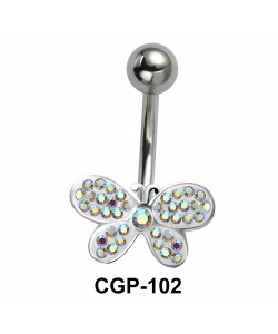 Stone Set Butterfly Rainbow Line CGP-102