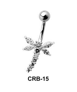 Dragonfly Shaped Belly Piercing CRB-15