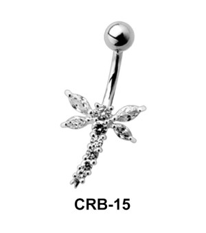 Dragonfly Shaped Belly Piercing CRB-15