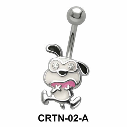 Funny Dog Belly Piercing CRTN-02