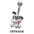 Funny Dog Belly Piercing CRTN-02