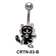 Kitty Shaped Belly Piercing CRTN-03