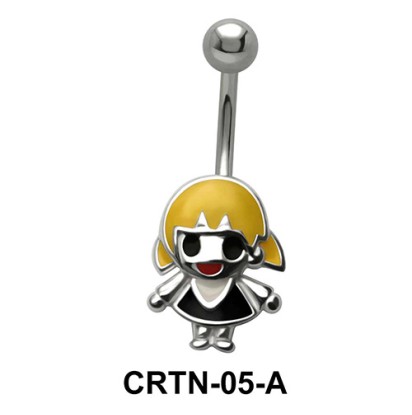 Girl Figure Belly Piercing CRTN-05