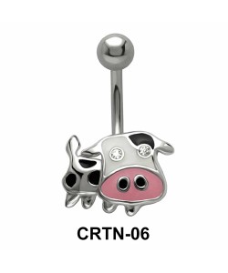 Stone Set Cow Belly Rings CRTN-06