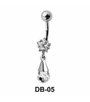 Star n Round Stone belly Piercing DB-05