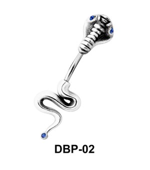 Slithering Snake Belly Piercing DBP-02