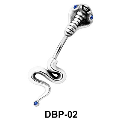 Slithering Snake Belly Piercing DBP-02