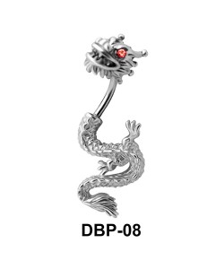 Stone Set Dragon Belly Piercing DBP-08