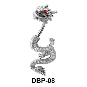 Stone Set Dragon Belly Piercing DBP-08