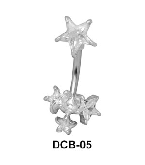 Multi Stone Starry Belly CZ Crystal DCB-05