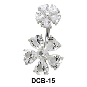 Flora Belly CZ Crystal DCB-15