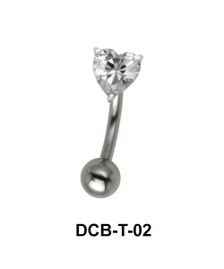 Heart Upper Belly Piercing DCB-T-02