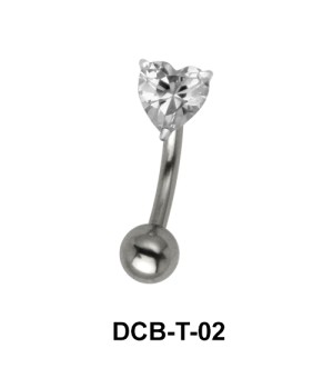 Heart Upper Belly Piercing DCB-T-02