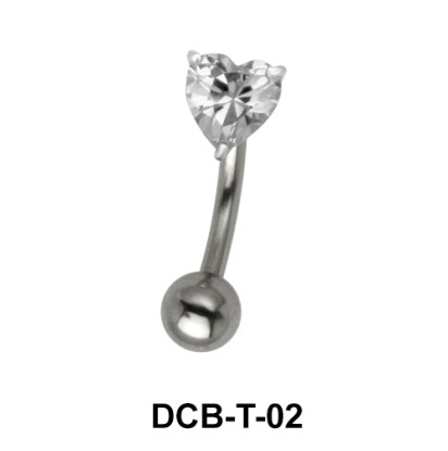 Heart Upper Belly Piercing DCB-T-02