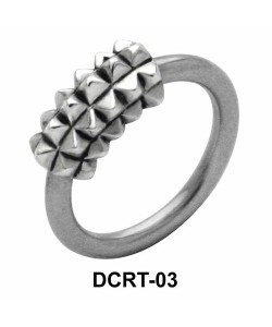 Multi Pyramidal Belly Piercing Closure Ring DCRT-03