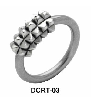 Multi Pyramidal Belly Piercing Closure Ring DCRT-03