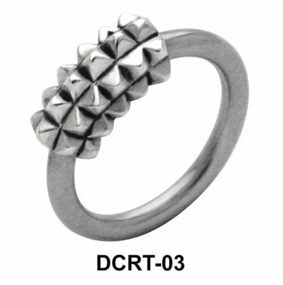 Multi Pyramidal Belly Piercing Closure Ring DCRT-03