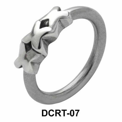 Triple X Belly Piercing Closure Ring DCRT-07