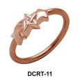 Triple X with Stone Belly Piercing Closure Ring DCRT-11