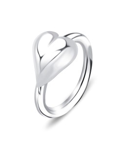 Solid Heart Belly Piercing Closure Ring DCRT-13b